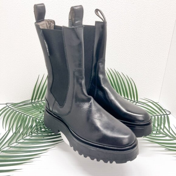 All Saints Black Ankle Boots - Picture 2 of 10